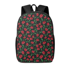 Disketp Cherry School Backpack, Lightweight Basic Middle School Bookbags 17 Inch Casual Daypack for Student College, Travel or Outdoor