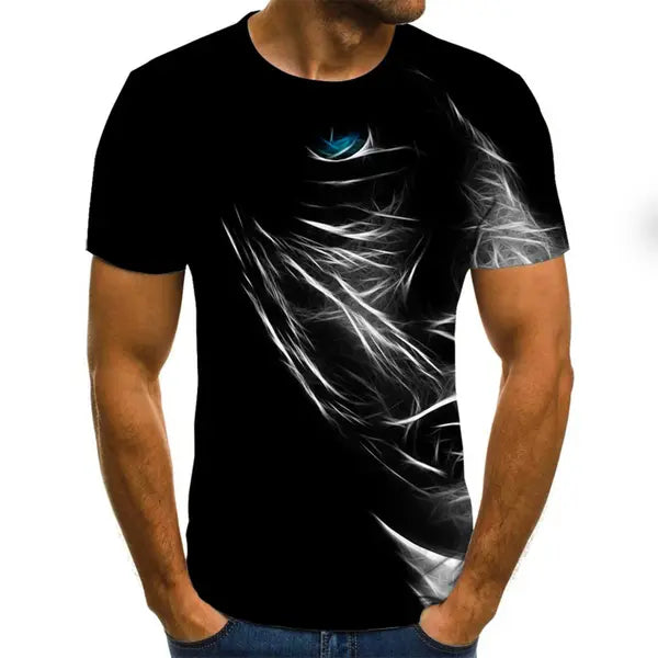 Blczomt Mens T-Shirts Clearance Under $5 Black Short Sleeve Crew Neck Graphic