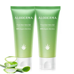 Aloderma 99% Organic Aloe Vera Gel for Face Made within 12 Hours of Harvest, Natural Hydrating Pure Aloe Vera for Soothing Skincare, Moisturizing Aloe Gel for Skin, Face, Sensitive Skin, 4 oz