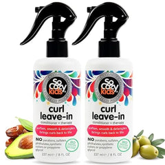 So Cozy Leave in Conditioner Spray, Paraben-Free Detangler for Kids' Curly Hair, Deep Conditioner & Tangle-Free Curls, Gentle & Nourishing with Keratin, Vitamin B5, Olive Oil & Jojoba Oil