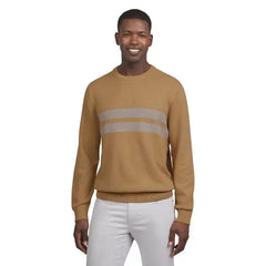 Chaps Men's & Big Men's Solid Cotton Crewneck Sweater