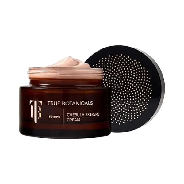 True Botanicals Chebula Extreme Cream Anti Aging Moisturizer w/Hyaluronic Acid Treats Fine Lines & Wrinkles Dry & Sensitive Skin Dermatologist Tested, All Natural, Vegan 1.7 oz 50 ml