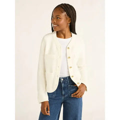 Free Assembly Women’s and Women 's Plus Welt Pocket Cardigan Sweater