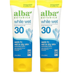 Alba Botanica Sunscreen Lotion While Wet SPF 30, 3 Fl Oz