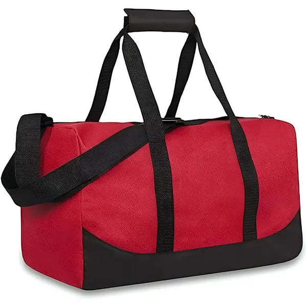 Trailmaker Unisex 17” Heavy Duty Canvas Travel Duffel Bag, Red