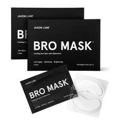 JAXON LANE Bro Mask Under Eye Patches for Men with Hydrogel (6 pairs) - Anti-Aging Korean Eye Masks for Dark Circles and Puffiness - Perfect Skin Care Stocking Stuffers for Men