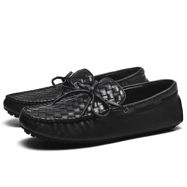 Men's Casual Loafers Slip On Leather Shoes Male Lightweight Driving Shoes Moccasins Classic Penny Loafer Flats Boat Shoes Outdoor Walking Shoes