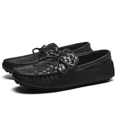 Men's Casual Loafers Slip On Leather Shoes Male Lightweight Driving Shoes Moccasins Classic Penny Loafer Flats Boat Shoes Outdoor Walking Shoes