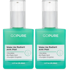 goPure Wake Up Radiant AHA Peel – Gentle Resurfacer, Visibly Brightens Dark Spots, Smooths the Look of Rough Skin & Visibly Firms Lines, Great For All Skin Types