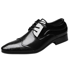 Oyedens Men's Oxford Dress Shoes Fashion Business Formal Work Lace up Oxfords for Men Wedding Tuxedo