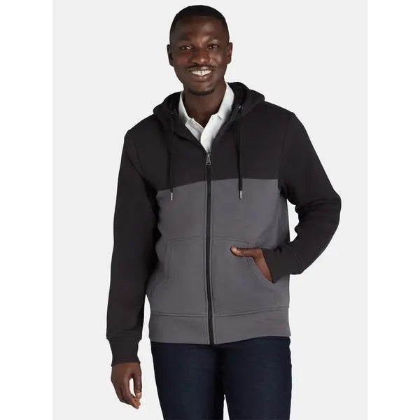 George Men's & Big Men's High Pile Fleece Lined Jacket with Hood