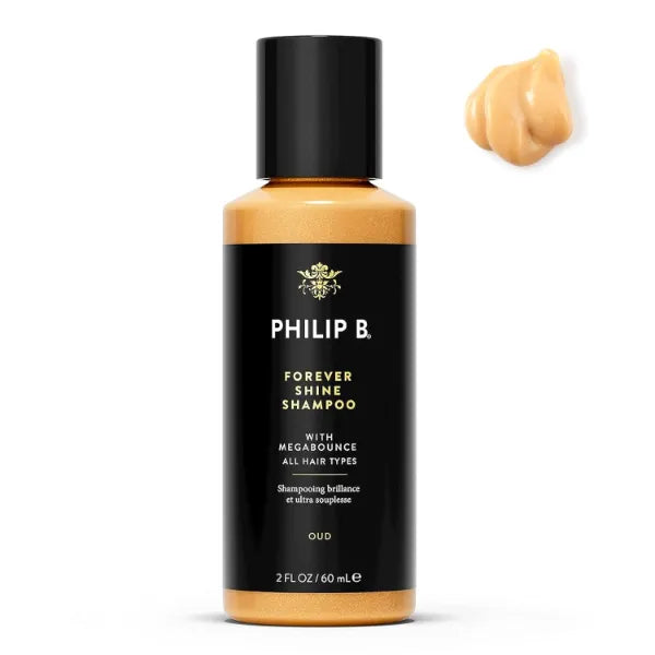 PHILIP B Forever Shine Shampoo, Volumizing Cleanser With Notes of Pure Oud Leaves Hair Smooth & Glossy, Reduces Frizz, For All Hair Types