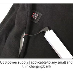 FAKKDUK Heated Scarf for Women & Men - Rechargeable Neck Warmer, Soft Winter Tassel Shawl Wrap for Cold Weather