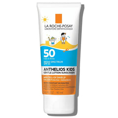 La Roche-Posay Anthelios Kids Gentle Lotion Sunscreen SPF 50, Broad Spectrum SPF + Antioxidants, Sunscreen For Kids, Octinoxate & Oxybenzone-Free, Pediatrician Tested, Non Comedogenic, Oil Free