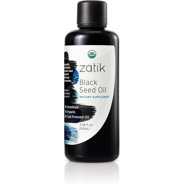 Zatik Naturals Black Cumin Seed Oil Collection – USDA Organic, Cold-Pressed, Unrefined | High EFAs Immune Support | Liquid Oils & Vegan Softgels