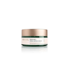 BIOSSANCE Squalane + Omega Repair Cream  Ultra-Moisturizing Face Cream  Skin Care with Hyaluronic Acid, Ceramides, Squalane  Ideal for Dry & Sensitive Skin, Intense Hydration Moisturizer