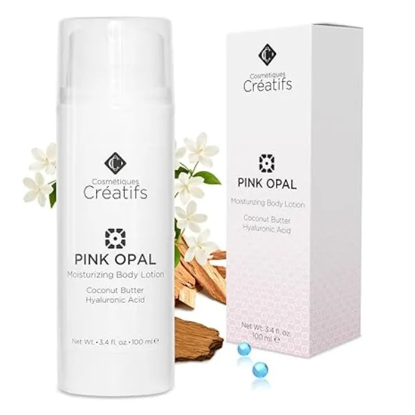 Cosmétiques Créatifs Pink Opal Moisturizing Body Lotion with Coconut Butter and Hyaluronic Acid