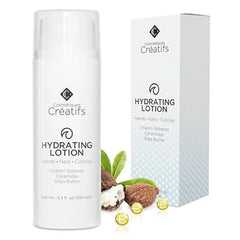 Cosmétiques Créatifs Hydrating Lotion for Dry Hands, Nails, and Cuticles, Daily Moisturizing Skincare for Soft, Sensitive Skin with Shea Butter and Ceramides