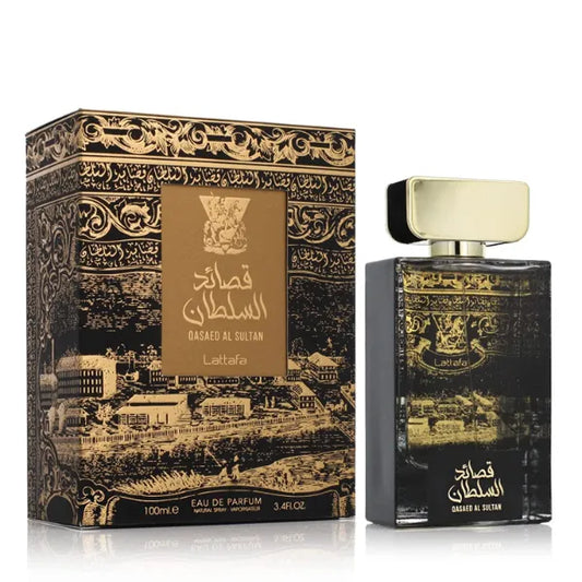 Lattafa Perfumes Qasaed Al Sultan Eau de Parfum Spray for Unisex - 3.4 Ounce / 100ML