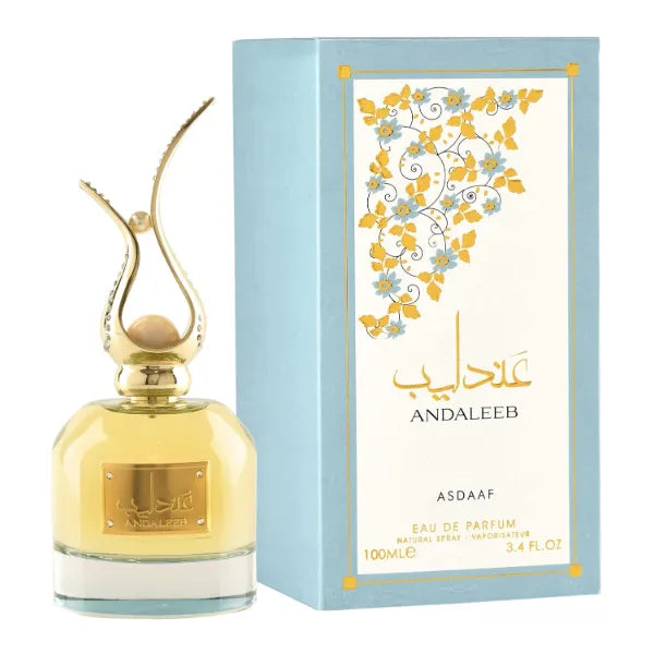 Lattafa Asdaaf Andaleeb Eau de Parfum Spray for Unisex - 3.4 Ounces / 100 ml (Pack of 1)