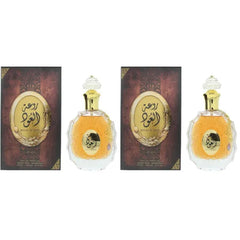 Lattafa Perfumes Rouat Al Musk and Rouat Al Oud for Unisex Eau de Parfum Spray - 3.4 Ounce