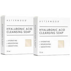 Asterwood Hyaluronic Acid Cleansing Face Soap Collagen Boosting, Hydrating, Plumping, Soothing Fragrance Free Suitable for Sensitive Skin