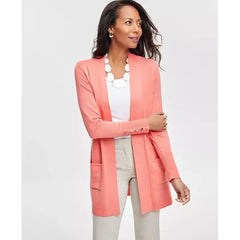 Women's Button-Sleeve Flyaway Cardigan, XS-4X, Created for Macy's-Cheerful peach