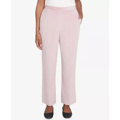 Alfred Dunner Petite Telluride Corduroy Elastic Waist Average Length Pleated Pants