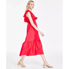 Adrianna Papell Womens Ruffled Maxi Dress, Elegant Style for Special Occasions