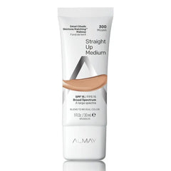 Almay Skintone Matching Foundation, Smart Shade Face Makeup with SPF 15, Hypoallergenic, Oil-Free, Dermatologist-Tested
