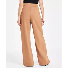 Women's High-Rise Wide-Leg Pants, Created for Macy's-Brown Sair
