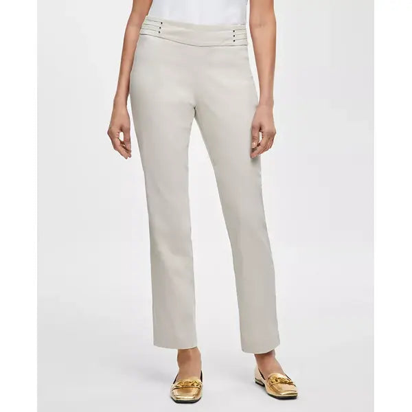 Women's Studded-Rivet Pants, Regular & Short Lengths, Created for Macy's-Stone wall