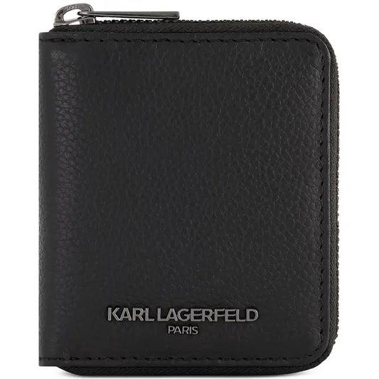 Karl Lagerfeld Men's Zip Logo Wallet