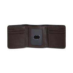 Cole Haan Men's Leather Trifold Wallet with Contrast Color Edge