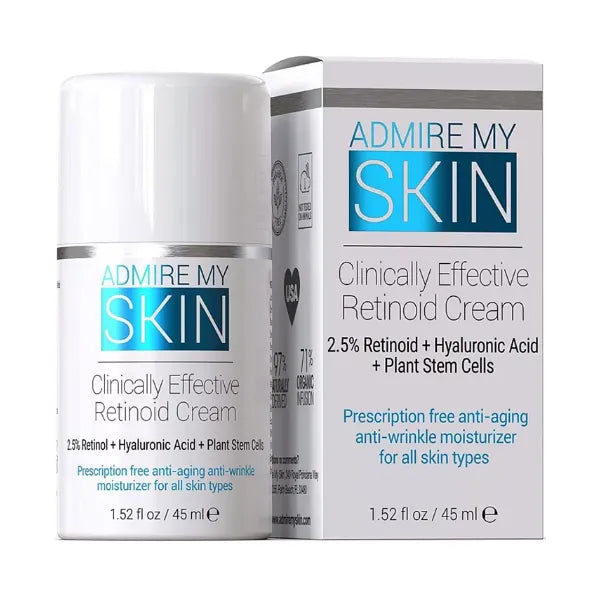 Admire My Skin Retinol Retinoid Moisturizer Cream for Anti Aging Anti Wrinkle Skincare