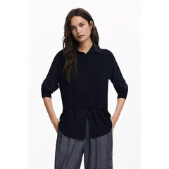Macy's Women's Knitted shirt-Black