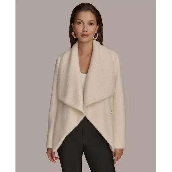 Women's Tie-Front Wrap Jacket,created by Macy's-Ivory