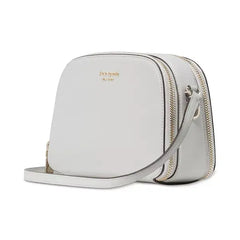 Kate Spade New York Devin Saffiano Leather Double Zip Dome Crossbody Bag