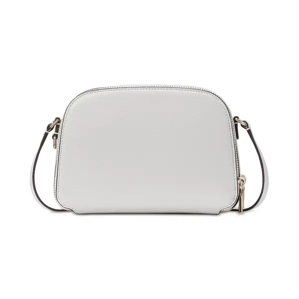 Kate Spade New York Devin Saffiano Leather Double Zip Dome Crossbody Bag