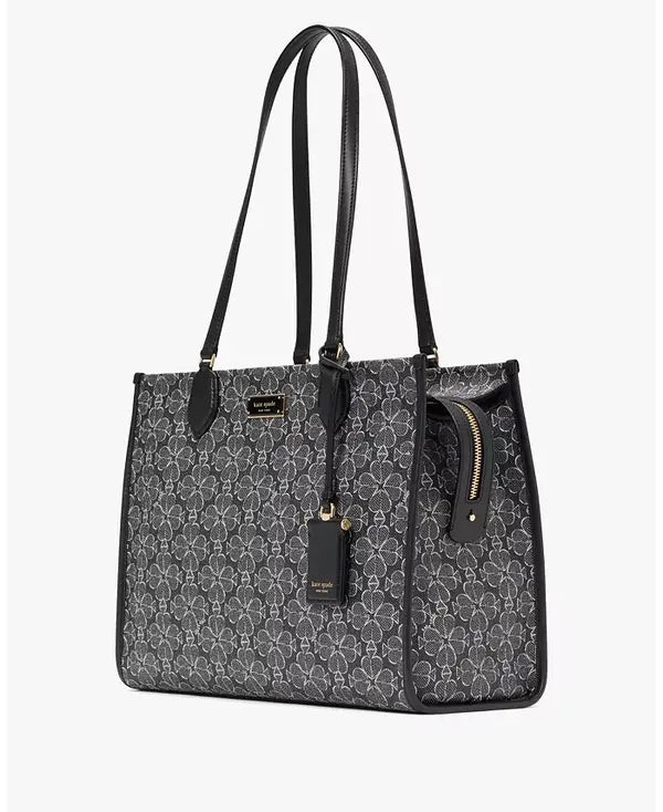 Kate Spade New York Women's Spade Flower Coated Canvas Large Tote Bag