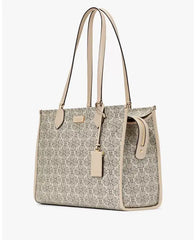 Kate Spade New York Women's Spade Flower Coated Canvas Large Tote Bag