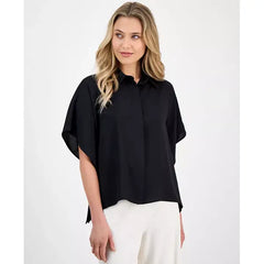 Anne Klein Womens Dolman Sleeve Blouse, Stylish Lightweight Top for Effortless Wear