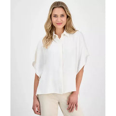 Anne Klein Womens Dolman Sleeve Blouse, Stylish Lightweight Top for Effortless Wear