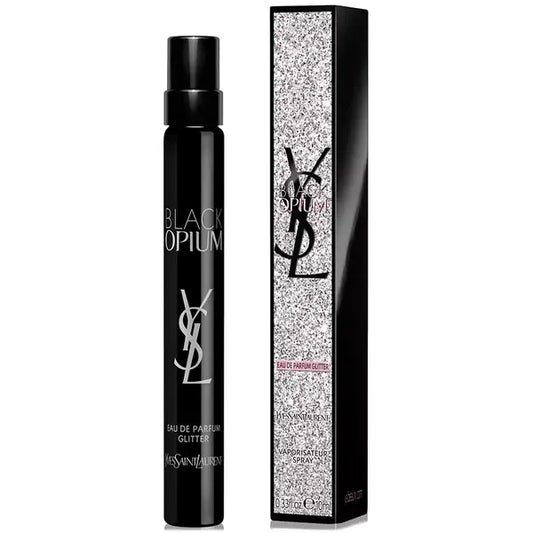 Yves Saint Laurent Black Opium Eau de Parfum Glitter, Bold and Glamorous Fragrance, 0.33 oz