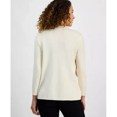Anne Klein Petite Newport Kissing Front Cardigan, Classic Lightweight Layering Piece