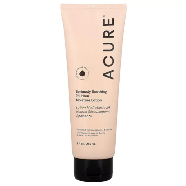 ACURE Seriously Soothing 24hr Moisture Lotion For Dehydrated Skin Unscented , 8 fl oz