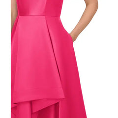 Adrianna Papell High Low Mikado Gown for Sophisticated and Elegant Evening Wear