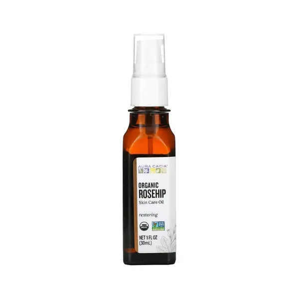 Aura Cacia Skin Care Oil Organic Rosehip - 1 fl oz (30 ml)