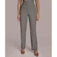 Women's Straight Leg Pants, Created by Macy's-Med heather Gray