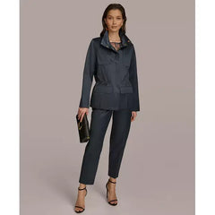 Women's Zip-Front Satin Jacket, Created by Macy's-Nightfall